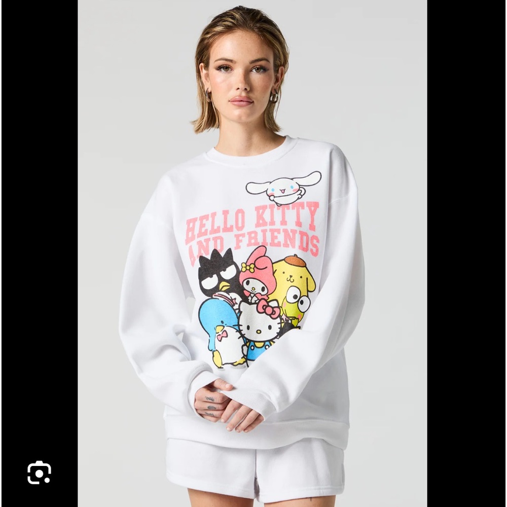 NWT sanrio and friends white sweatshirt